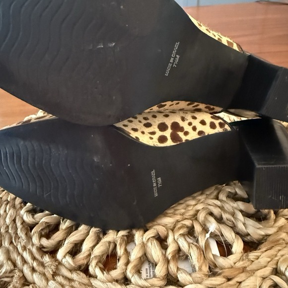 Matisse Women's Commodore Calf Hair Mule Heels – Size 7.5M – Animal Print – Leat - Picture 12 of 13